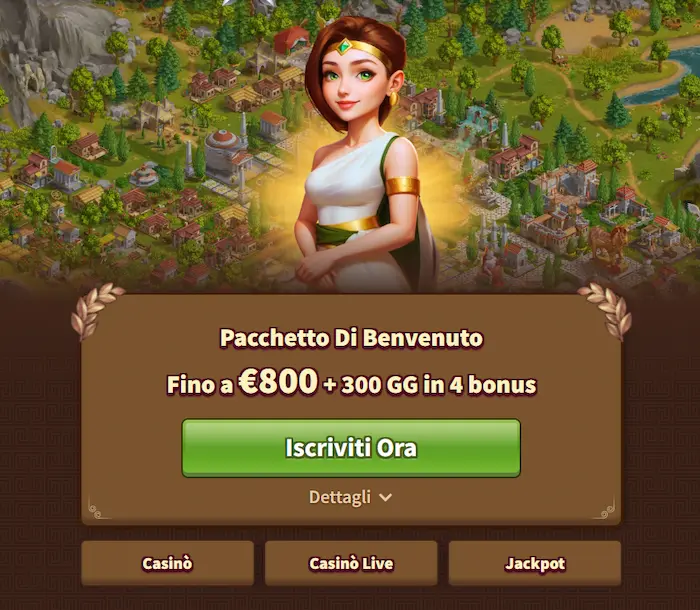 MyEmpire Casino Italy bonus